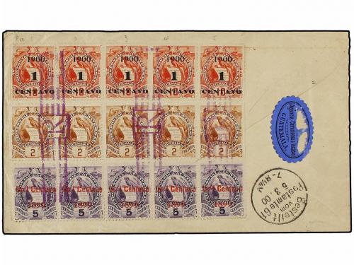 ✉ GUATEMALA. Sc. 97 (5), 98 (15), 44 (5), 50. 1900. GUATEMAL