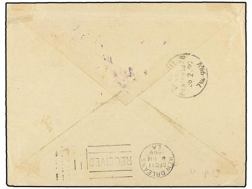 ✉ GUATEMALA. Sc. 97 (9), 43, 48. 1899. PANZOS a ALEMANIA. 1 