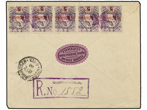 ✉ GUATEMALA. Sc. 97 (10), 50. 1900. GUATEMALA a ALEMANIA. 1 