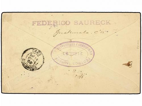 ✉ GUATEMALA. Sc. 43, 47 (2), 48 (2). 1899. GUATEMALA a FRANC