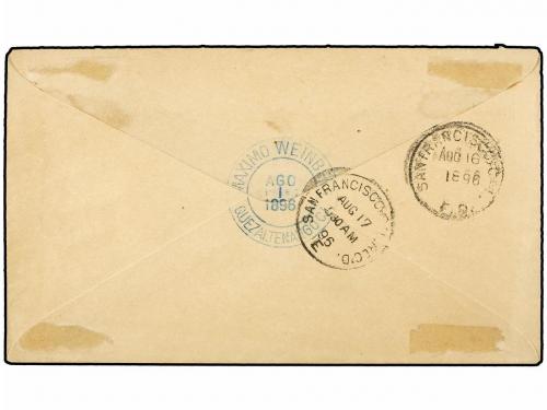 ✉ GUATEMALA. 1896. SAN FELIPE a SAN FRANCISCO (Usa). 10 cent