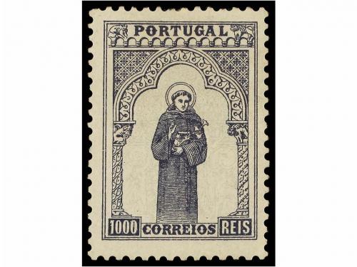 * PORTUGAL. 1895. 200 reis azul y bistre, 500 reis castaño y