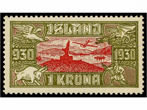* ISLANDIA. 1930. Complete set. Light hinged. 235&euro;. 
