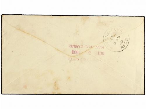 ¿ CUBA. 1900. NEW YORK a HABANA. Entero postal de 2 ctvos. r
