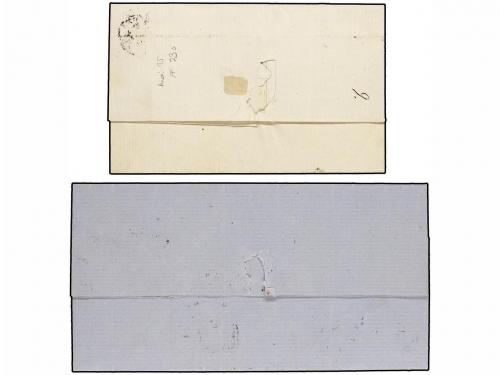 ✉ PERU. Sc. 16, 17. 1867-68. Dos cartas circuladas de TACNA 