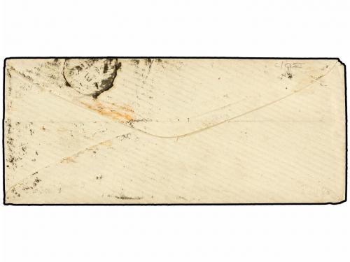 ¿ PERU. 1872. CALLAO a USA. Circulada con sello de Perú de 1