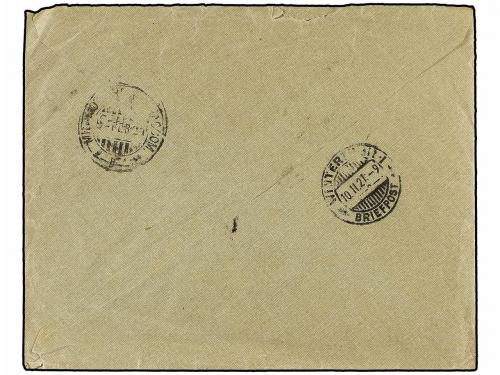 ✉ COLONIAS ITALIANAS. 1921. SMYRNA. SMYRNA a SUIZA. Circulad