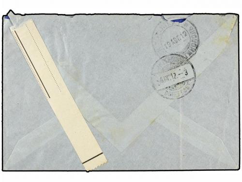 ✉ LEVANTE: CORREO RUSO. 1912. SMYRNA to SWITZERLAND. 10 p. o