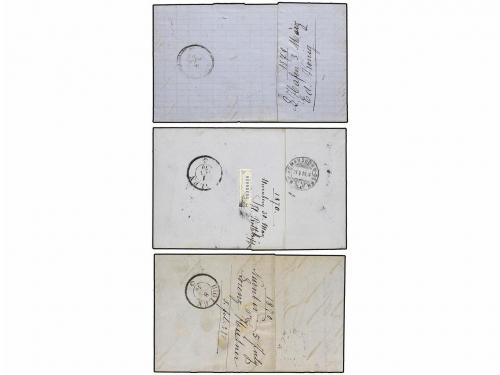 ✉ ALEMANIA ANTIGUOS ESTADOS: BAVIERA. 1870. 3 covers from NU