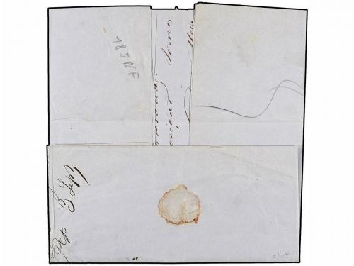 ✉ BRASIL. 1860. MARANAO a LE HAVRE. Encaminada hasta Pernamb