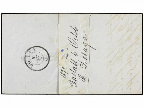 ✉ ALEMANIA ANTIGUOS ESTADOS: BADEN. 1870. BASSTATT to BIGLEN