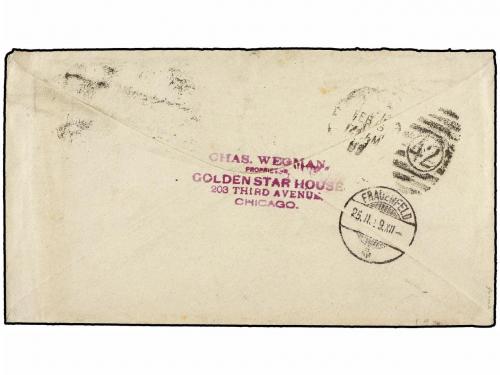 ✉ ESTADOS UNIDOS. Sc. 216. 1889. CHICAGO to SWITZERLAND. 5 c