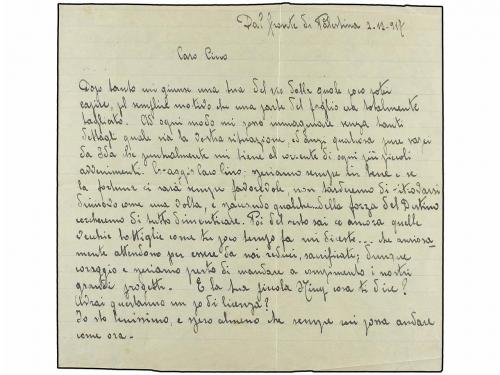 ¿ PALESTINA. 1917 (2 Diciembre). Sobre con el texto interior