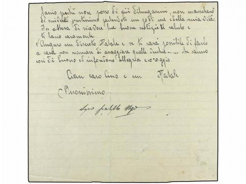 ¿ PALESTINA. 1917 (2 Diciembre). Sobre con el texto interior