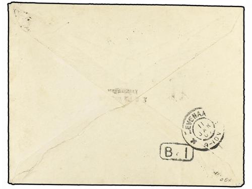 ✉ SURINAM. 1906. PARAMARIBO a HOLANDA. Entero Postal de 5 ce