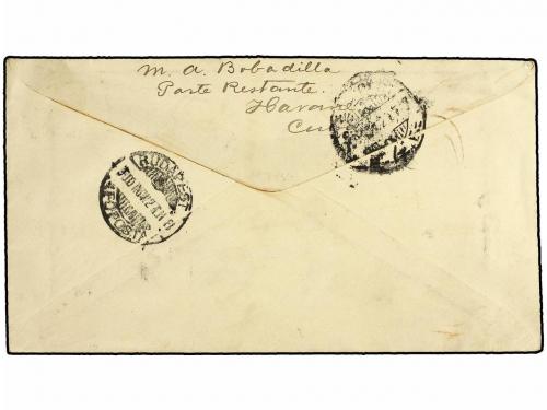 ¿ CUBA. 1900. HABANA a BUDAPEST. Entero postal de 1 ctvo. ve