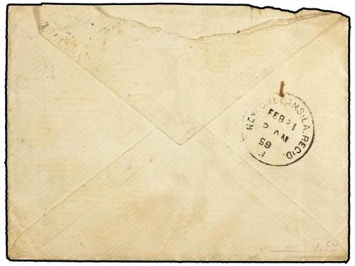 ¿ CUBA. 1899 (Febr.). HABANA a NEW ORLEANS. Sobre ilustrado