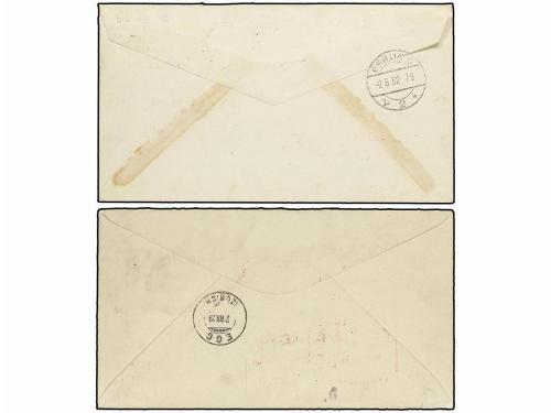 ✉ ESTADOS UNIDOS. 1929-1932. Two air mal covers to GERMANY. 
