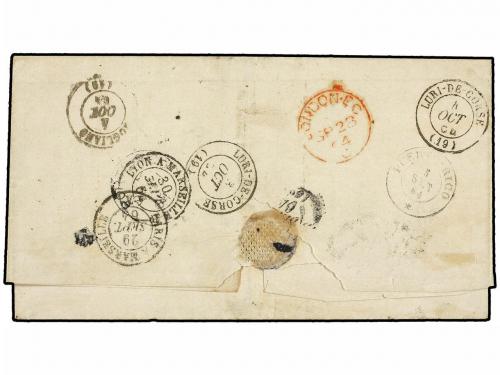 ✉ COLONIAS ESPAÑOLAS: PUERTO RICO. Ed. Ant. 7Aa. 1864. PONCE