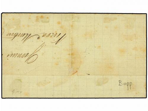 ¿ BRASIL. 1882. RIO a CURITIBA. 100 reis verde (3), manuscri