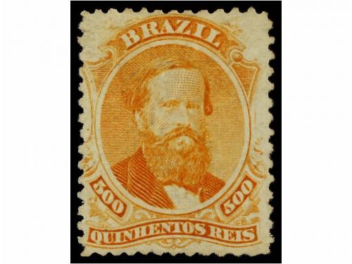 */(*) BRASIL. Sc. 53/60. 1866. SERIE COMPLETA. Sellos con y 