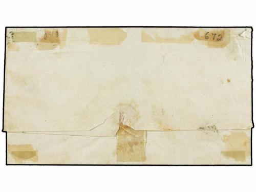 ✉ COLOMBIA. Sc. 5d. 1855. SANTIAGO a VALPARAISO. 10 ctvos. a