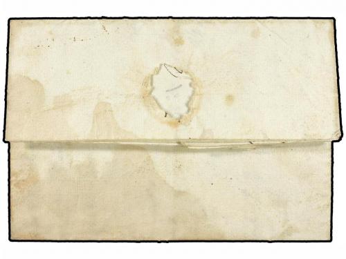 ✉ MARTINICA. 1824. ST. PIERRE a MONTPELLIER (Francia). Marca