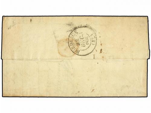 ✉ GUAYANA FRANCESA. 1832 (29-Oct.). CAYENNE a BORDEAUX. Marc