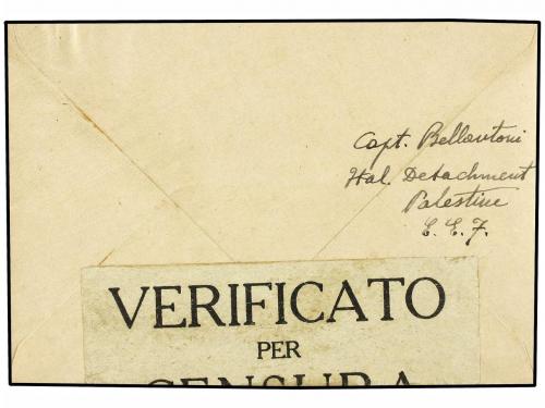 ✉ PALESTINA. 1918 (9-Sept.). DESTACAMENTO ITALIANO EN PALEST