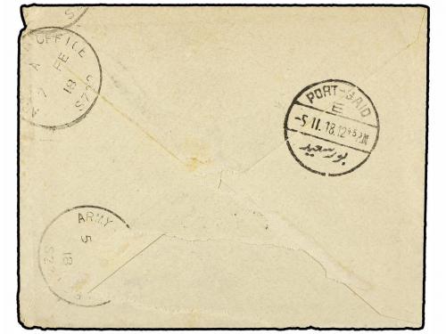 ✉ PALESTINA. 1917 (25-12). DESTACAMENTO ITALIANO DE PALESTIN