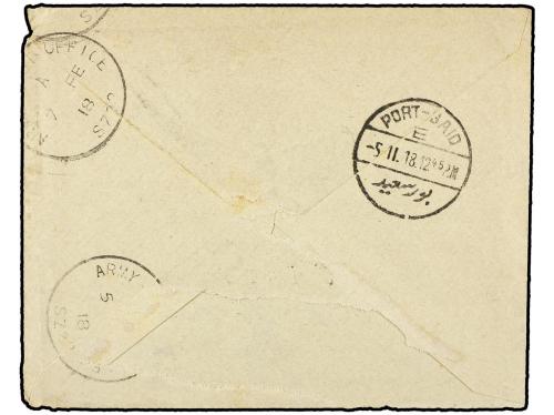 ✉ PALESTINA. 1917 (25-12). DESTACAMENTO ITALIANO DE PALESTIN
