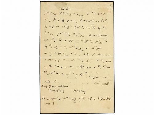 ✉ TRINIDAD. 1891. BERLIN (Germany) to PORT OF SPAIN. 5 pf. g