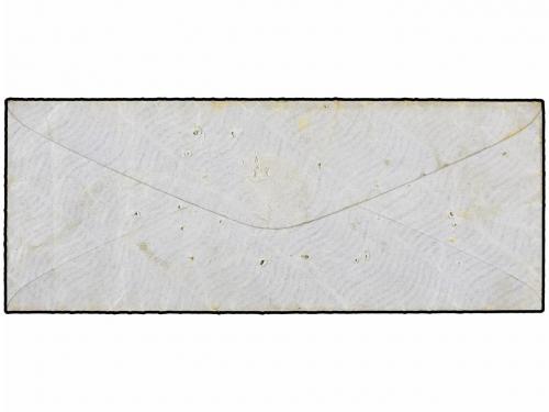 ✉ FRANCIA. Yv. 14. 1854. BESANÇON a PARIS. 20 cts. azul. FRA