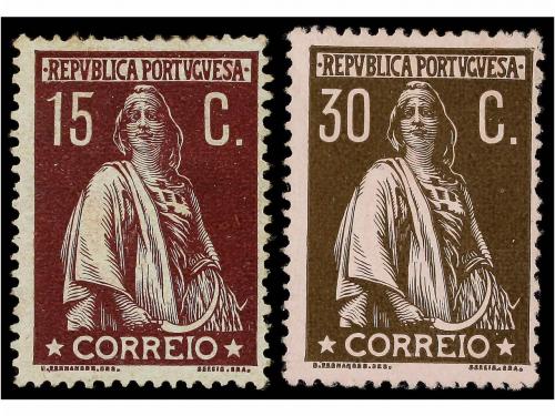 * PORTUGAL. 1912. SERIES COMPLETAS, papel ordinario y couche