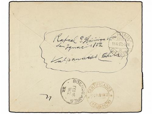 ✉ CHILE. 1902. SANTIAGO a ASUNCIÓN (Paraguay). Entero postal