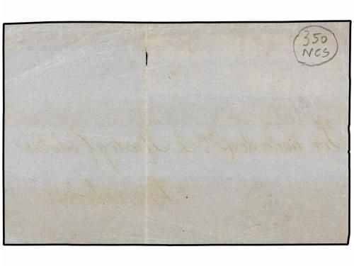 ✉ CUBA. Ant. 7F (4). 1860. FRONTAL. HABANA a BARCELONA. 1/2 