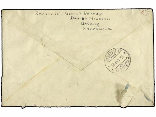 ✉ CHINA: MANCHURIA. 1943 (23-11). ANTUNG. DANISH MISSION to 