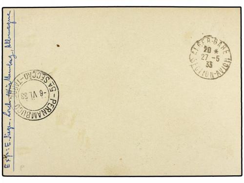 ¿ ZEPPELIN. 1933 (27-5). ARGELIA. ALGER a BRASIL. 15 cts. (6