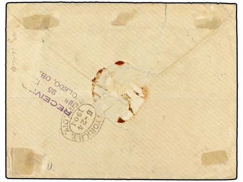 ✉ HAITI. Sc. 30 (7), 52. 1901. PORT AU PRINCE a USA. 1 ctvo.