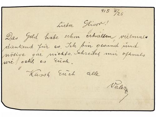 ✉ RUSIA. 1925. KRASNOSARSK (SIBERIA, Rusia) a RUMANIA. Tarje