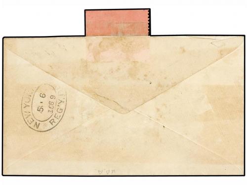 ✉ COSTA RICA. 1889. SAN JOSÉ a ALEMANIA. Entero postal de 10