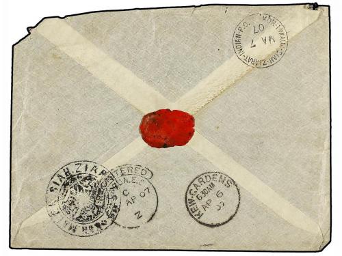 ✉ IRAN. Mi. 187, 190, 191. (1903 ca.). Cover to GREAT BRITAI