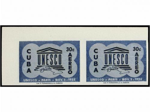 ** CUBA. Ed. 775/76s. 1958. SERIE COMPLETA en parejas SIN DE
