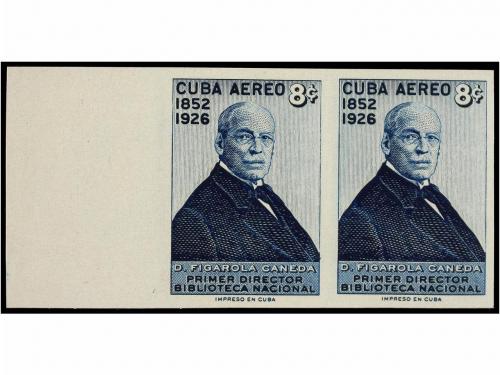 ** CUBA. Ed. 715/16s. 1957. 4 cts. gris y 8 cts. azul. Parej