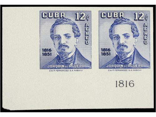 ** CUBA. Ed. 701/02s. 1957. SERIE COMPLETA en parejas SIN DE
