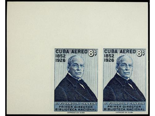 ** CUBA. Ed. 715/16s. 1957. 4 cts. gris y 8 cts. azul. Parej