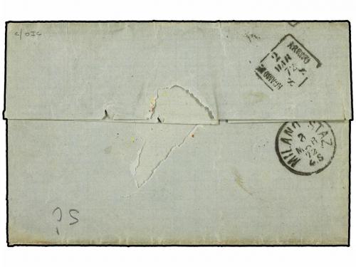 ✉ ITALIA. Sa. 17. 1872. COMO a CLUSONE. Carta franqueada con