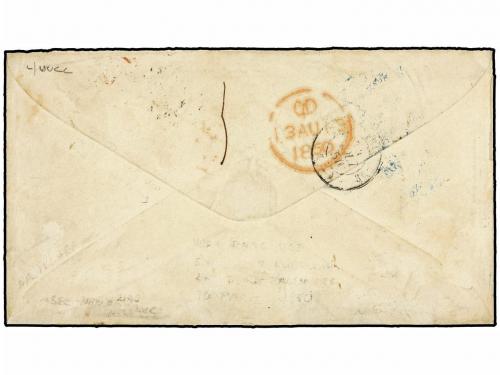 ✉ ESTADOS UNIDOS. 1850. BALTIMORE to FRANCE. 5 cts. red brow