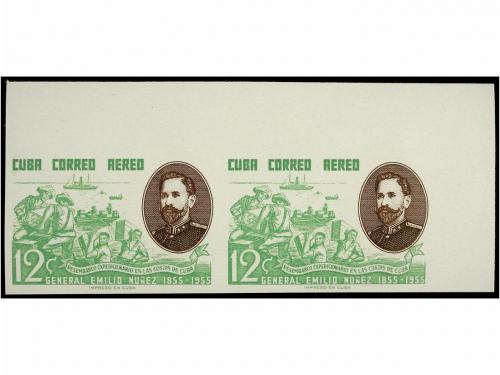 ** CUBA. Ed. 639/41s. 1955. SERIE COMPLETA en parejas SIN DE