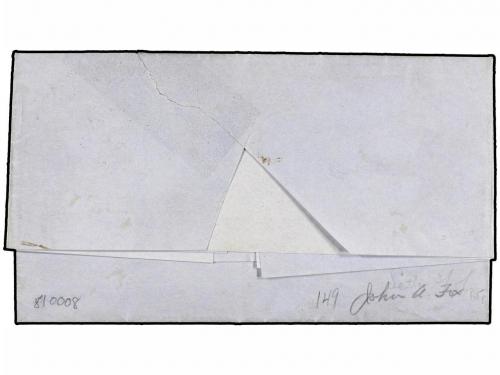 ✉ ESTADOS UNIDOS. 1851. ST. LOUIS a PHILADELPHIA. 5 cents. r